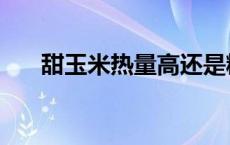 甜玉米热量高还是糯玉米 甜玉米热量 