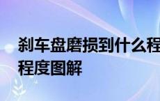 刹车盘磨损到什么程度要换图解 刹车片磨损程度图解 