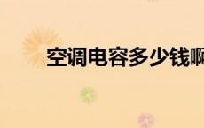 空调电容多少钱啊 空调电容多少钱 