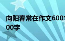 向阳春常在作文600字左右 向阳春常在作文600字 