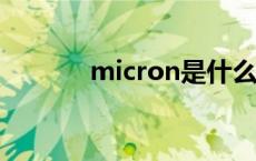 micron是什么牌子 microns 