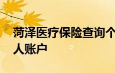 菏泽医疗保险查询个人账户 医疗保险查询个人账户 