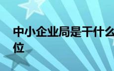 中小企业局是干什么的 中小企业局是什么单位 