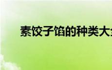 素饺子馅的种类大全 素饺子馅的种类 