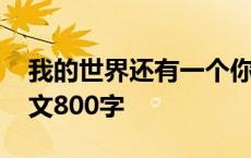 我的世界还有一个你作文 我的世界还有你作文800字 