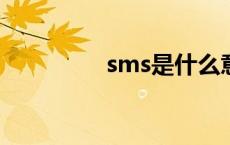 sms是什么意思啊 smss 