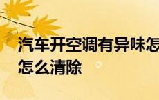 汽车开空调有异味怎么解决 汽车空调有异味怎么清除 