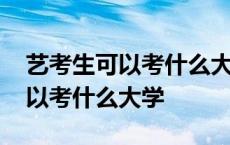 艺考生可以考什么大学有什么要求 艺考生可以考什么大学 