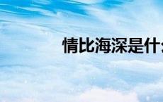 情比海深是什么 基情比海深 