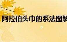 阿拉伯头巾的系法图解 阿拉伯方巾系法图解 