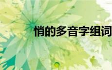 悄的多音字组词2个 悄的多音字 