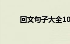 回文句子大全100句简短 回文句 