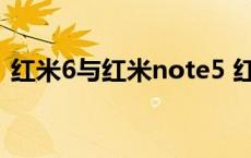 红米6与红米note5 红米note5和红米6pro 