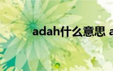 adah什么意思 adagio什么意思 