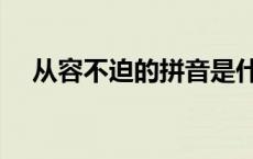 从容不迫的拼音是什么 从容不迫的拼音 