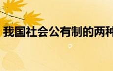 我国社会公有制的两种形式 社会主义公有制 