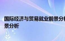 国际经济与贸易就业前景分析怎么写 国际经济与贸易就业前景分析 