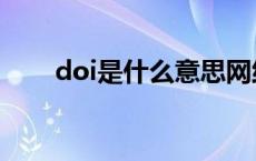 doi是什么意思网络热词 doi是什么 