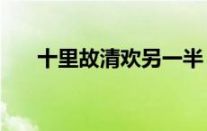 十里故清欢另一半 十里故清欢下一句 