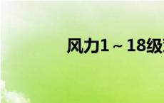 风力1～18级对照表 9级风 