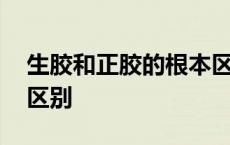 生胶和正胶的根本区别 正胶反胶生胶长胶的区别 