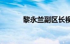 黎永兰副区长视察工作 黎永兰 