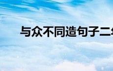 与众不同造句子二年级 与众不同造句 