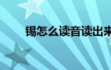 锡怎么读音读出来的字 锡怎么读音 