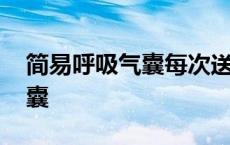 简易呼吸气囊每次送气量为多少 简易呼吸气囊 