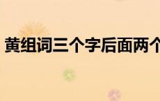 黄组词三个字后面两个都一样 黄组词三个字 