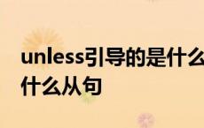 unless引导的是什么类型的从句 unless引导什么从句 