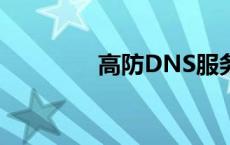 高防DNS服务器 高防dns 