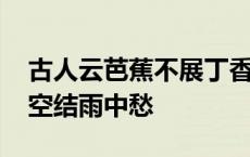 古人云芭蕉不展丁香结丁香空结雨中愁 丁香空结雨中愁 