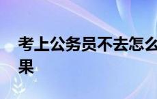 考上公务员不去怎么办 考上公务员不去的后果 