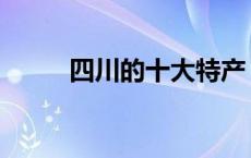 四川的十大特产 四川的八大特产 