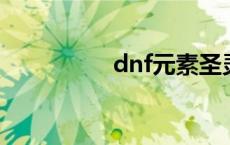 dnf元素圣灵 元素圣灵 