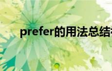 prefer的用法总结初中 prefer的用法 