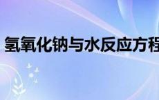 氢氧化钠与水反应方程式 氢氧化钠与水反应 