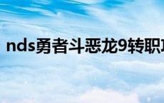 nds勇者斗恶龙9转职攻略 nds勇者斗恶龙9 