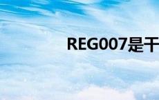 REG007是干嘛的 reg007 