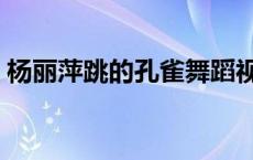 杨丽萍跳的孔雀舞蹈视频 杨丽萍跳的孔雀舞 