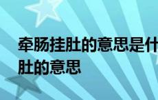 牵肠挂肚的意思是什么我要最佳答案 牵肠挂肚的意思 