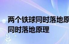 两个铁球同时落地原理与万有引力 两个铁球同时落地原理 