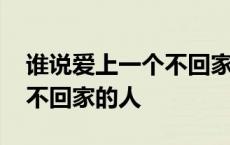 谁说爱上一个不回家的人原版 谁说爱上一个不回家的人 