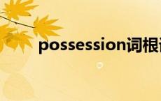 possession词根词缀 possession 