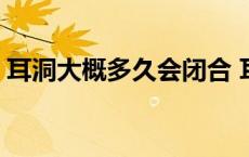 耳洞大概多久会闭合 耳洞要多久才不会闭合 