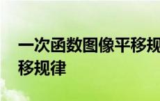 一次函数图像平移规律视频 一次函数图像平移规律 