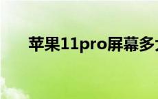 苹果11pro屏幕多大 苹果xs屏幕多大 