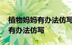 植物妈妈有办法仿写其他植物句子 植物妈妈有办法仿写 