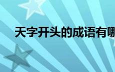 天字开头的成语有哪些 天字开头的成语 